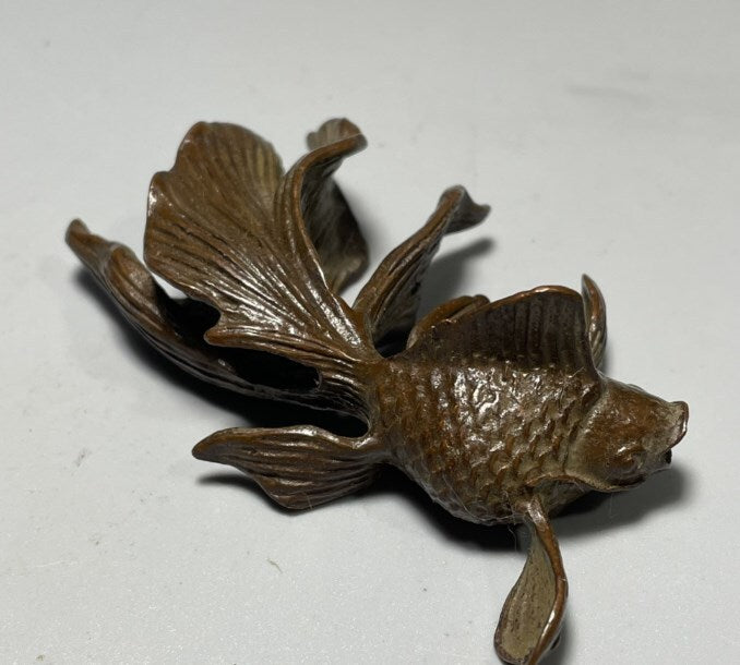 Fortune collection Fish Mascot Zhaocai Tea Pet Pen stand Ornaments statue decor