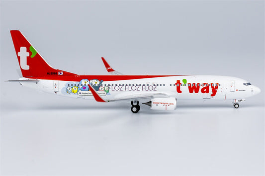 NG Models t'way Air for Boeing B737-800 HL8086 1:400 Aircraft Pre-built Model