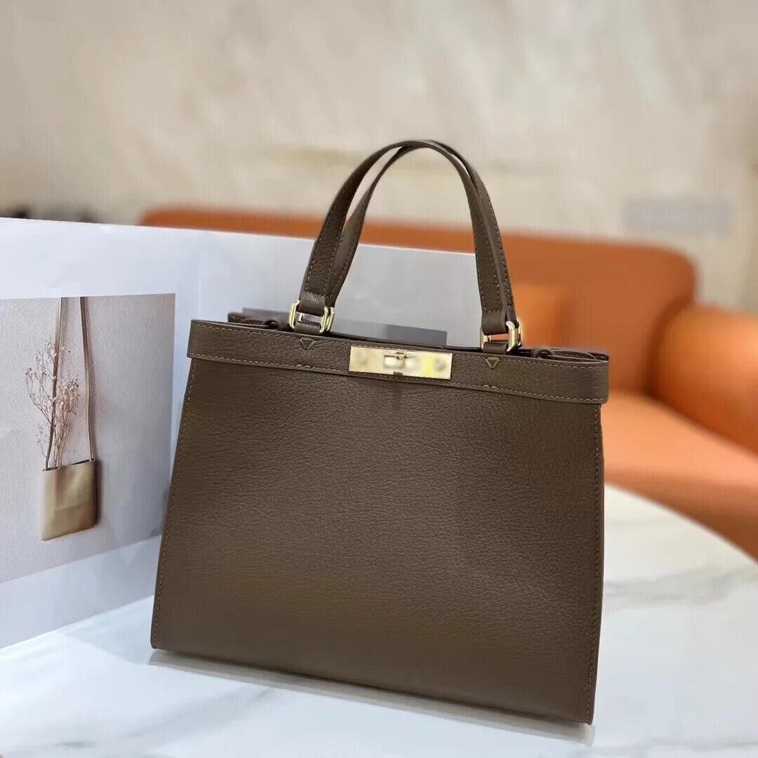 Autumn and Winter Layer Cowhide Handbag Leather Shoulder Satchel Briefcase