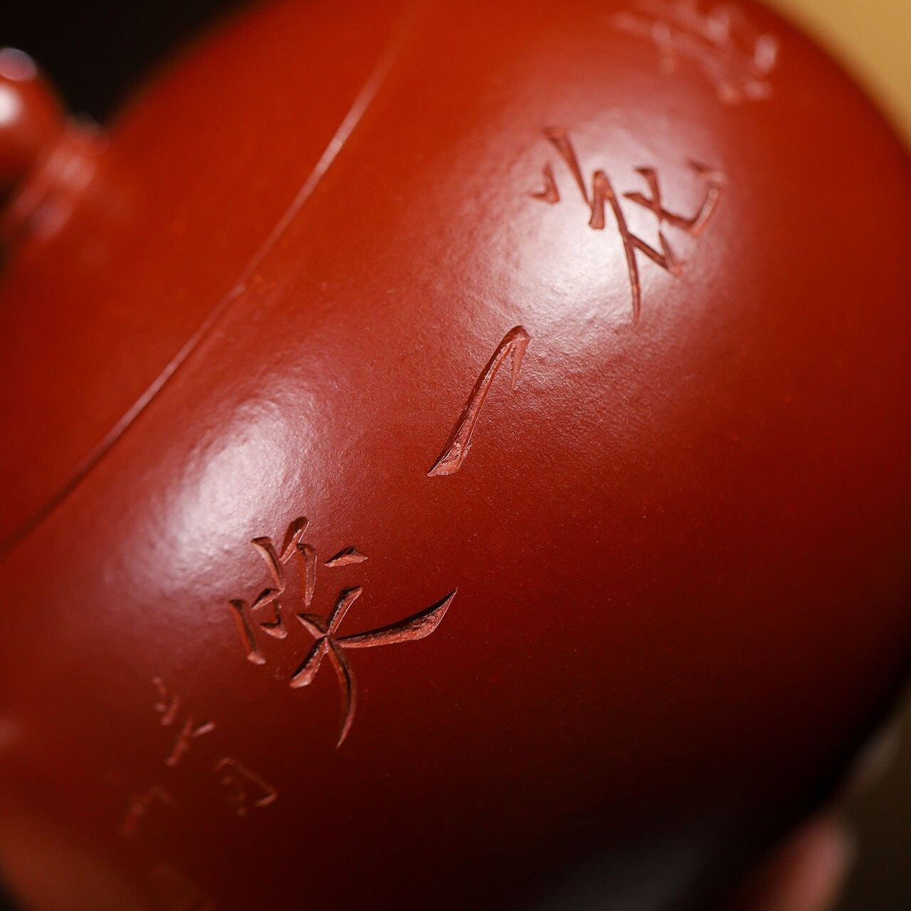 Handmade Tea Pot Marked Beauty Carved Real Yixing Zisha Dahongpao Clay Xishi Pot