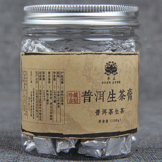 Canned Cha Pu'er Tea Cream Yunnan Pu-erh Green Tea Original Health Care 100g