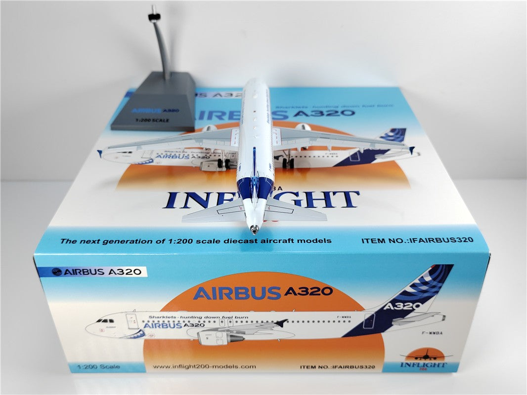1:200 InFlight Airbus Airbus A320 F-WWBA Passenger Airplane Diecast Plane Model