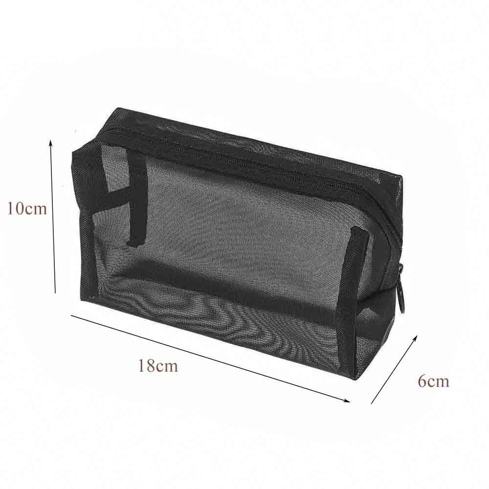 Large Transparent Makeup Bag Storage Cosmetic Triangular Box Purse 20*8*12.5 CM