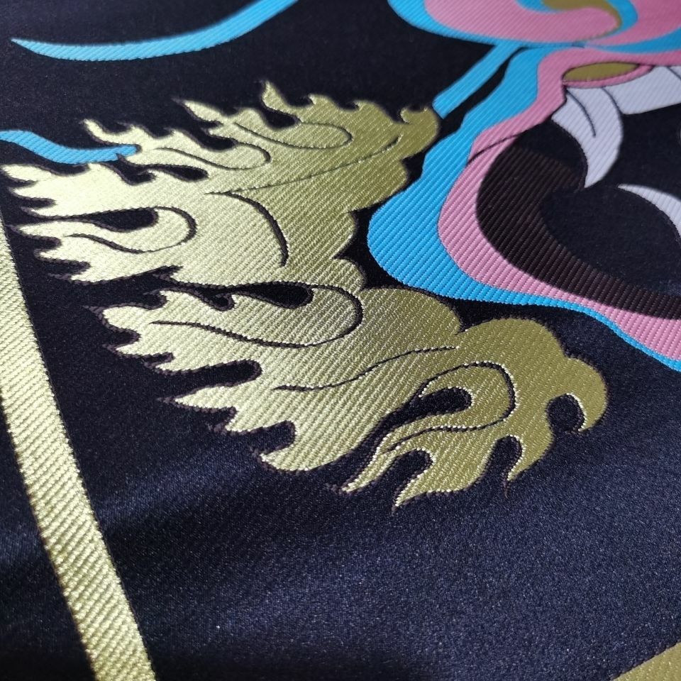 27" BROCADE WRATHFUL PROTECTOR MAHAKALA TIBETAN BUDDHIST ALTAR SHRINE CLOTH