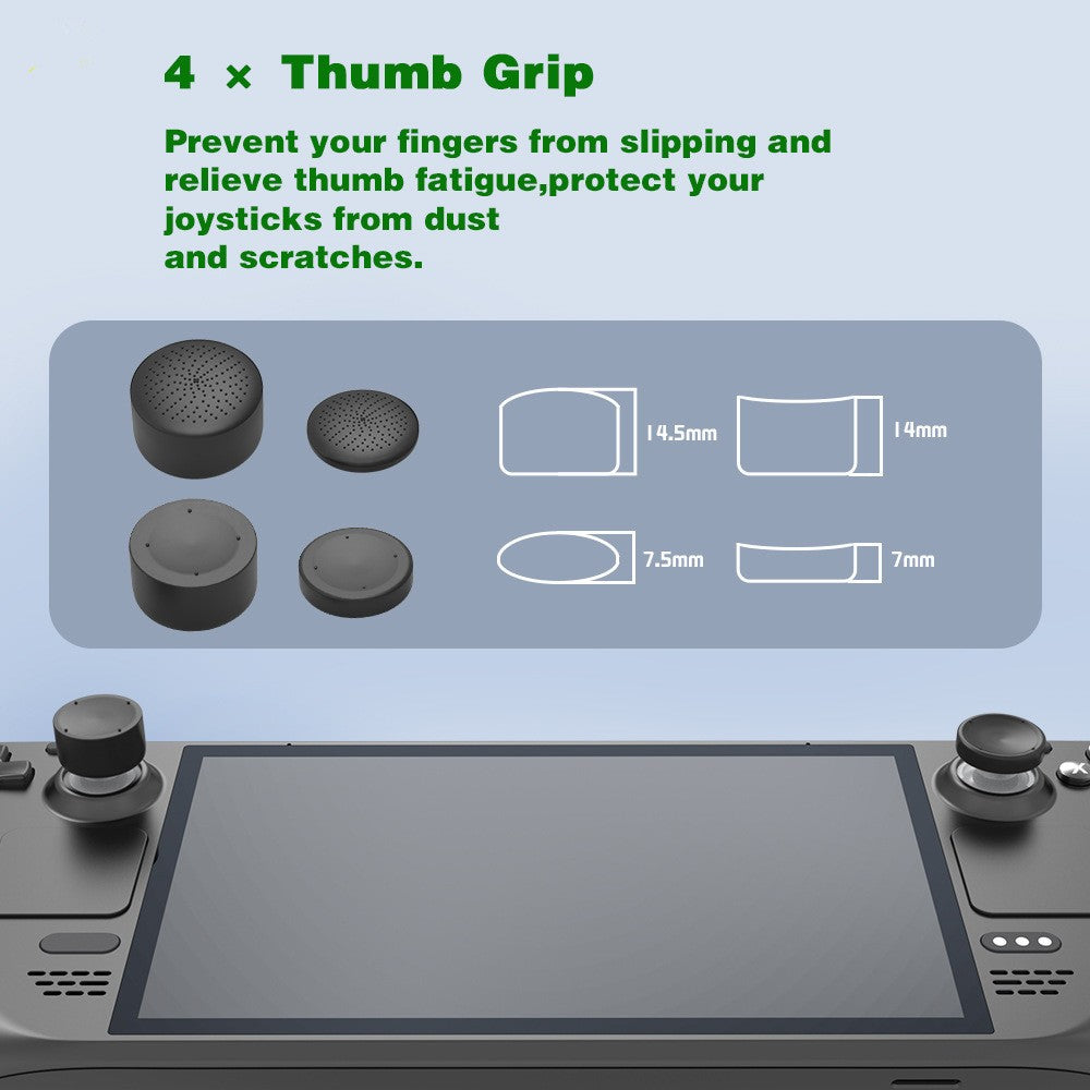 DIY Game Joystick Protective Film Sticker Type-C Adapter Kit for Steam Deck