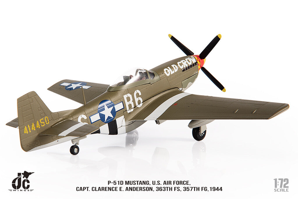 1:72 JC Wing P-51D MUSTANG. U.S. AIR FORCE1944 Fighter Diecast Aircraft Model