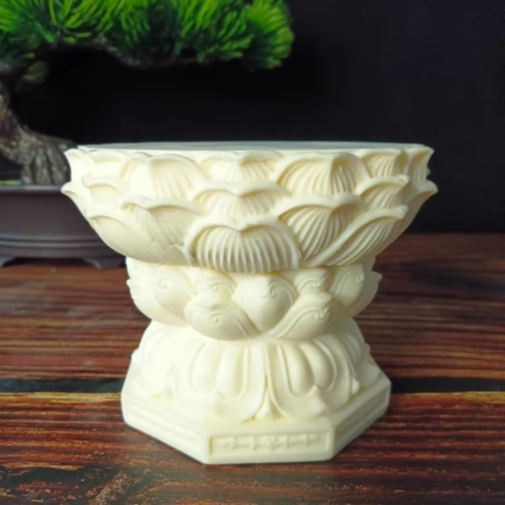 9.5cm Buddha Statue Lotus Base Buddha Utensils Living Room Decoration