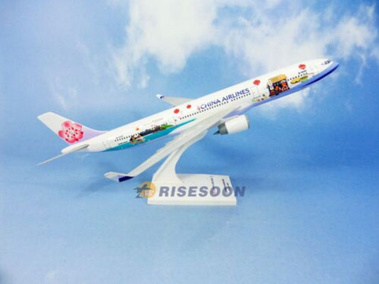 32CM 1:200 Risesoon China Airlines AIRBUS A330-300 Airplane ABS Plastic Model
