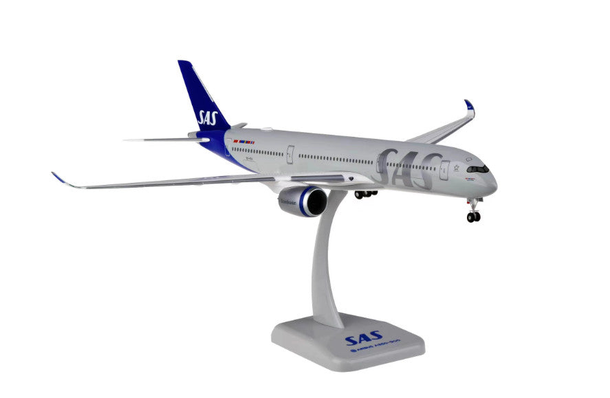 1:200 33CM Hogan SAS AIRBUS A350-900 Passenger Plane Aircraft ABS Plastic Model