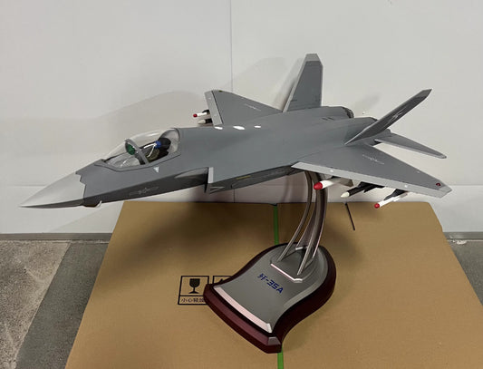 1:24 72CM China Air Force J35 5th Generation Stealth Fighter Plane Diecast Model