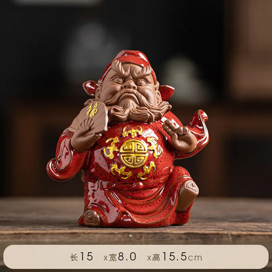 Tianshi Zhong Kui Statue Chinese Folk Figures To Ward Off Evil Decor Feng Shui