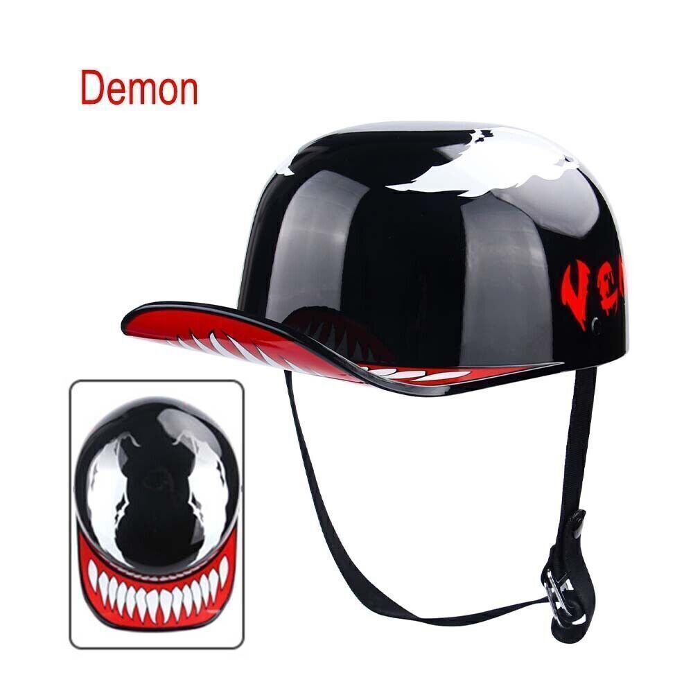 Open Face Helmet Motorcycle Jet Helmet Retro Motorbike Scooter Racing Helmet