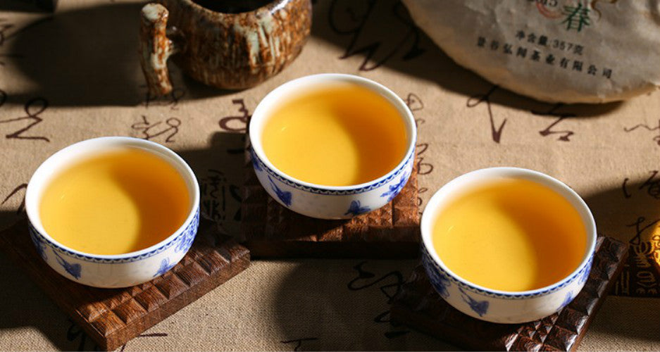 Pu Erh Tea Cake Yunnan Menghai Aged Raw Pu erh Natural Tea 357g