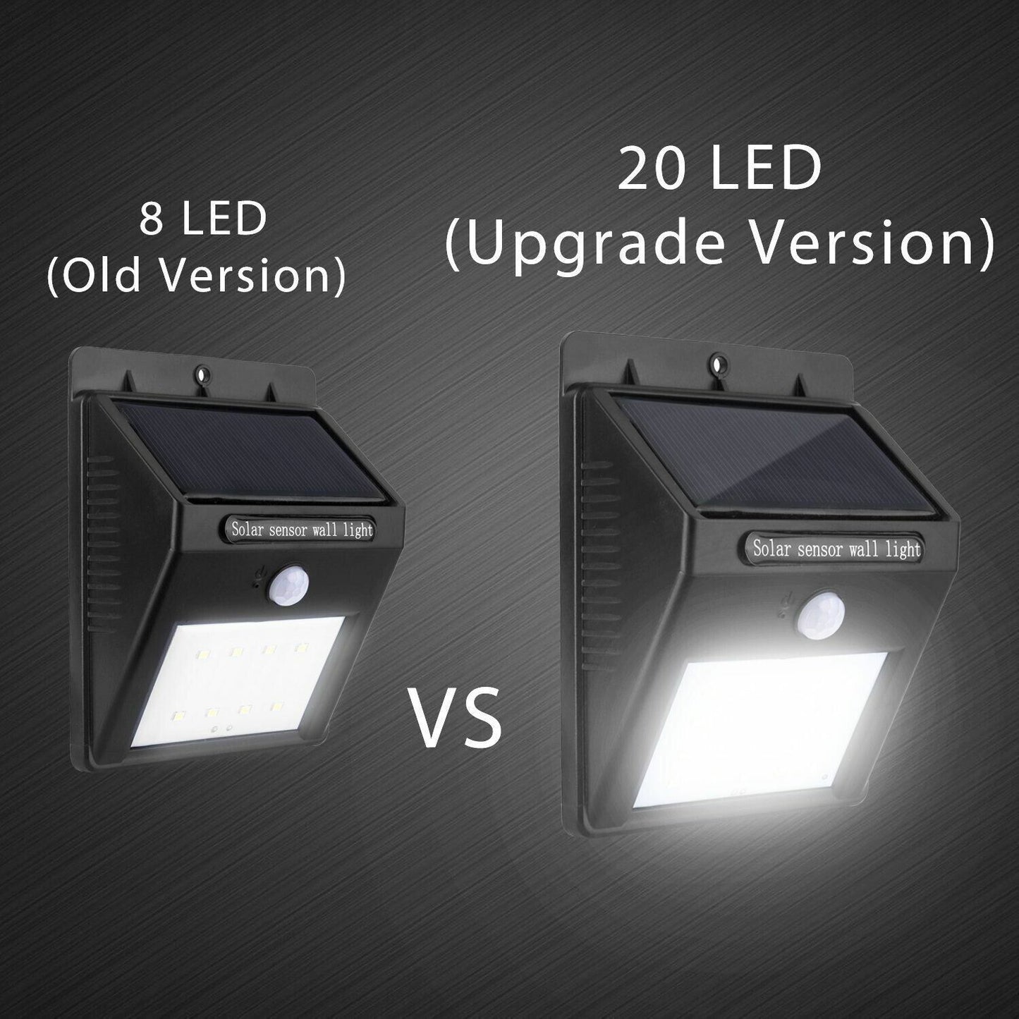 4 Luz LED Solar Para Exterior Con Sensor De Movimiento Jardin Patio Casa Lampara