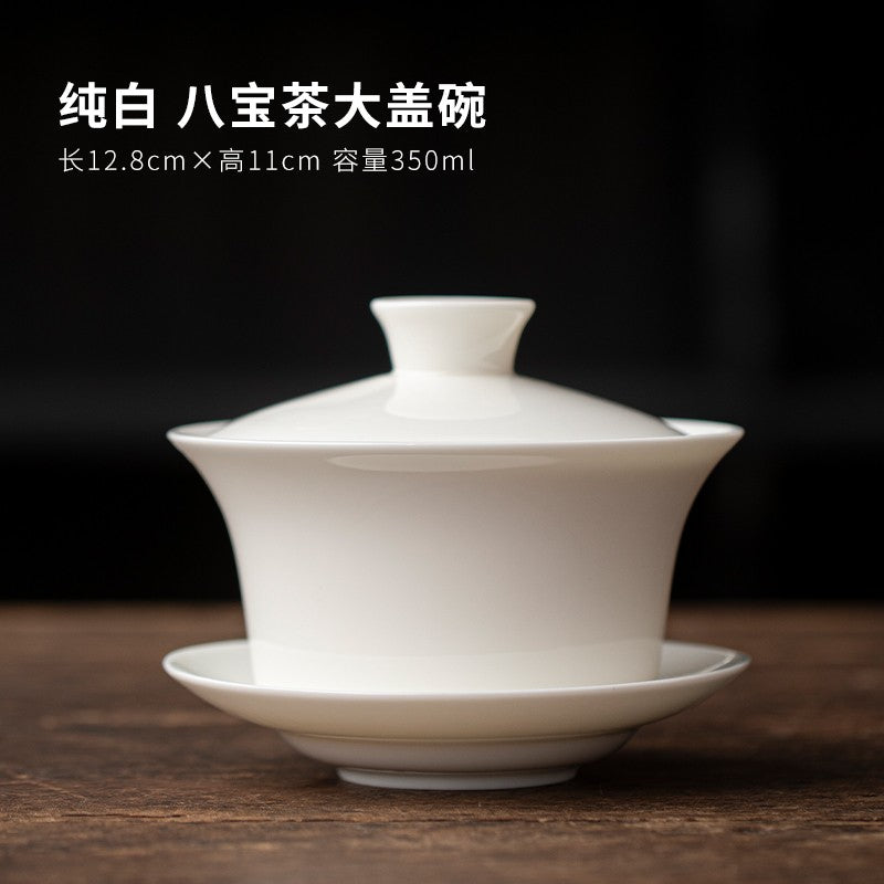 Eight Treasures Tea Sancai Gaiwan Tea Cup Household Ceramic Tea Bowl