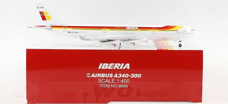 1:400 Hogan IBERIA AIRBUS A340-300 Passenger Aircraft Diecast Airplane Model