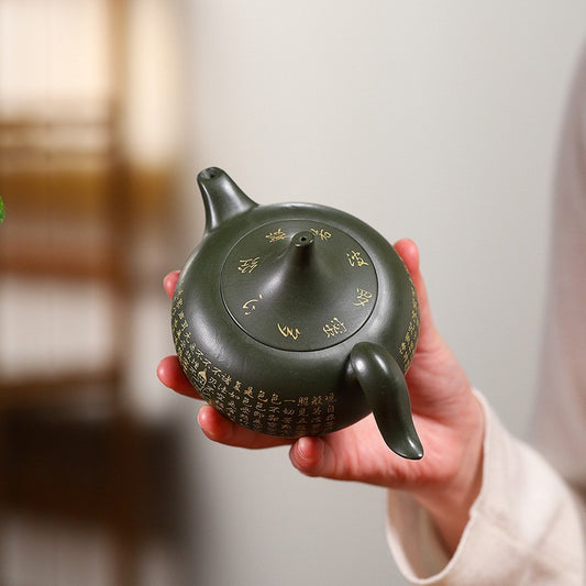 Yixing Purple Clay Tea Pot Chinese Beauty Teapot Master Handmade Zisha Tea Set