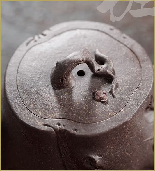 220cc chinese Yixing Handmade Zisha teapot TianQing ShuZhuang Gongfu Hu Tea Pot