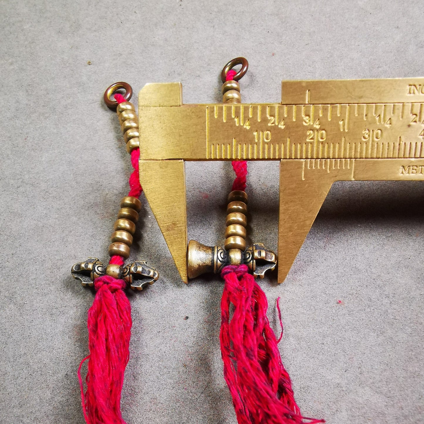 Gandhanra 5mm Brass Tibetan Buddhist Mala Bead Counters Prayer Bead Counters