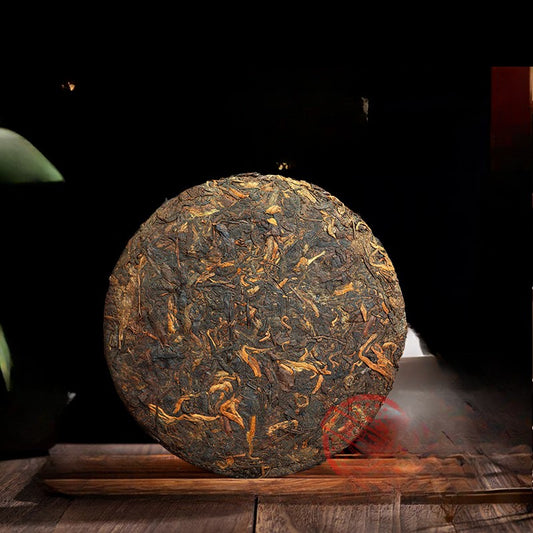 1pc Pu'er Tea Ripe Tea Cake Yunnan Ancient Tree Tea Ripe Pu Erh Tea Cake