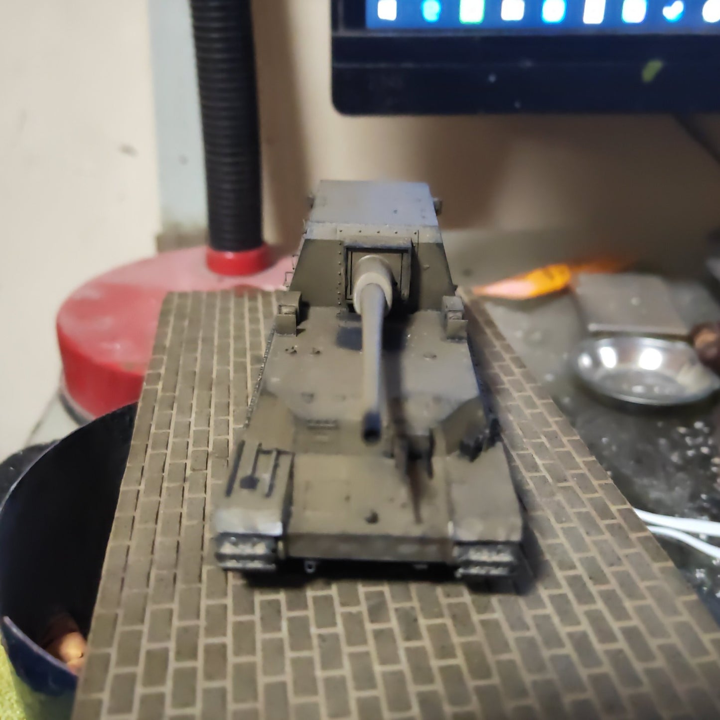 3D Printed 1/72 Japan Trial-Built Type 1 Gunboat Tank Finished Product