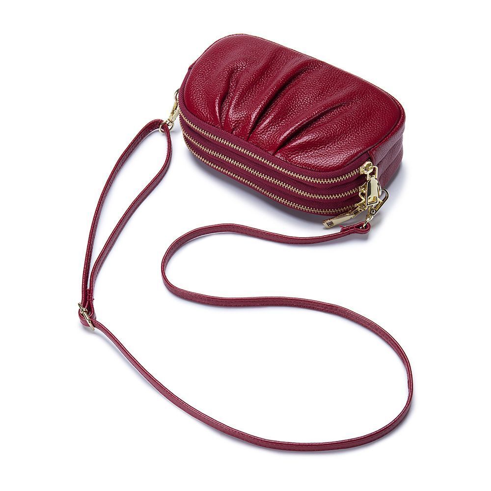 Fashion Shoulder Genuine Leather Crossbody Bag Messenger Purses Versatile Pouch
