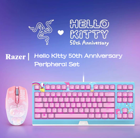 Razer x Sanrio Hello Kitty Blackwidow Keyboards TKL Mechanical + Mouse Combo