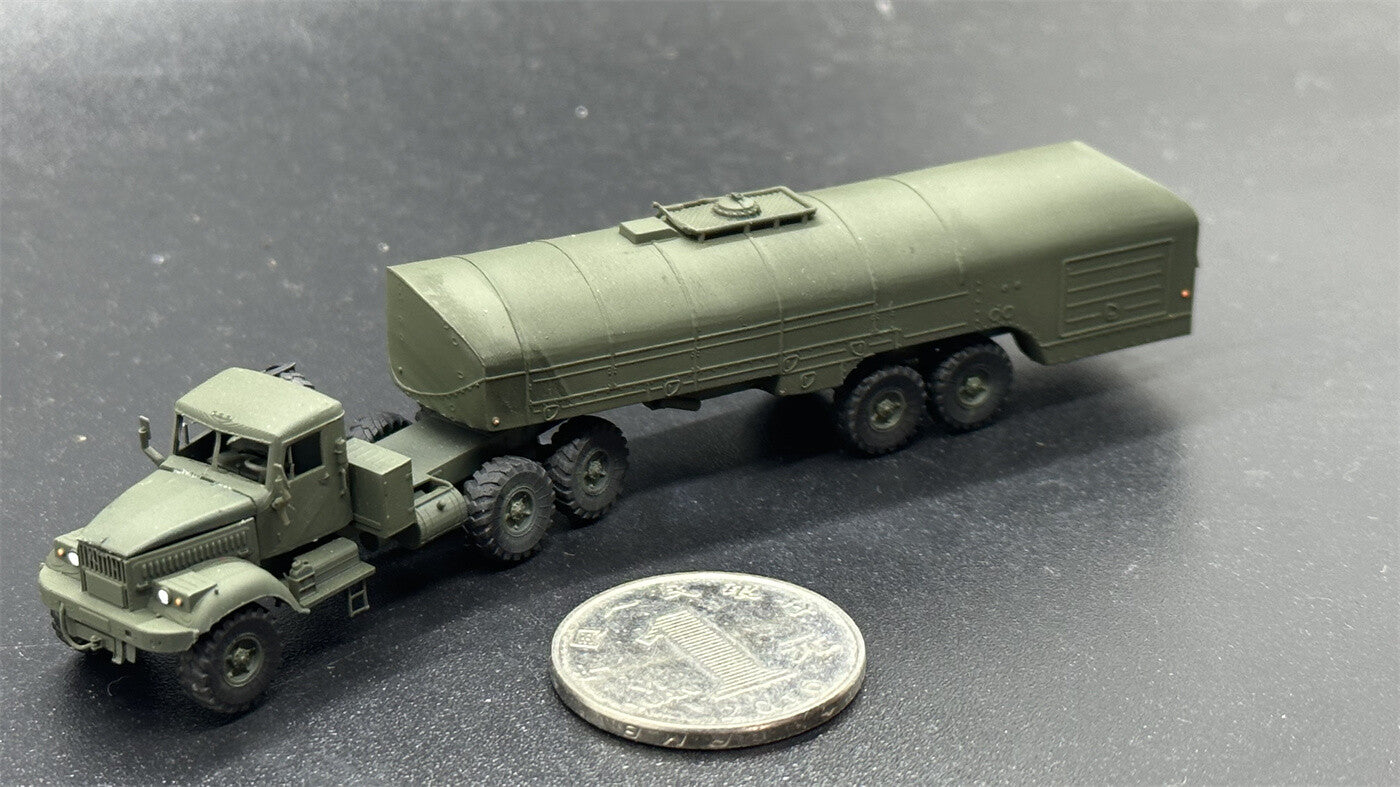 1/144 Ukrainian KrAZ-258 Fuel Tanker Truck Painted Finished Model