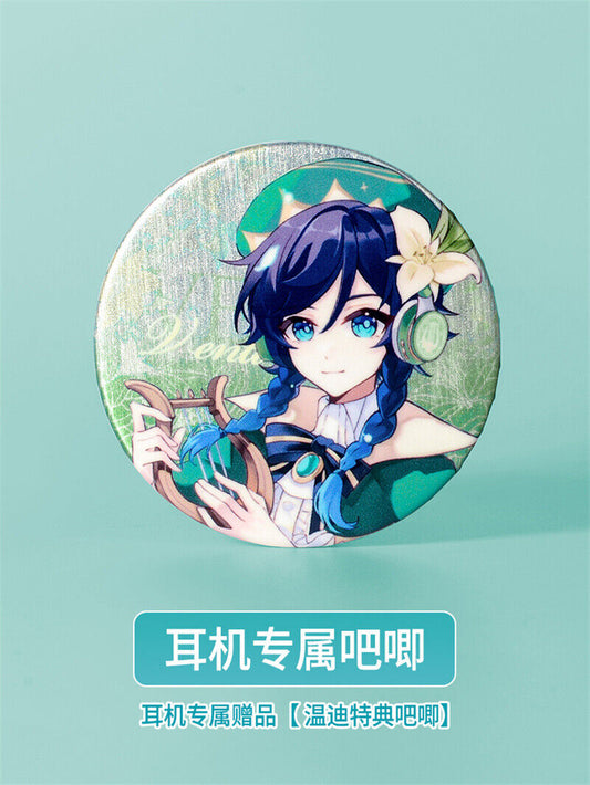 Genshin Impact Barbatos Cosplay Game Tws Headset Wireless Bluetooth Earphone New