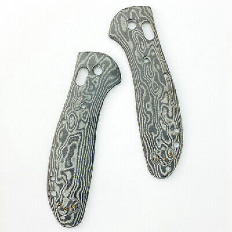 Micarta Scales+Supporting Shafts for Benchmade Griptilian 551/550 Snake Pattern