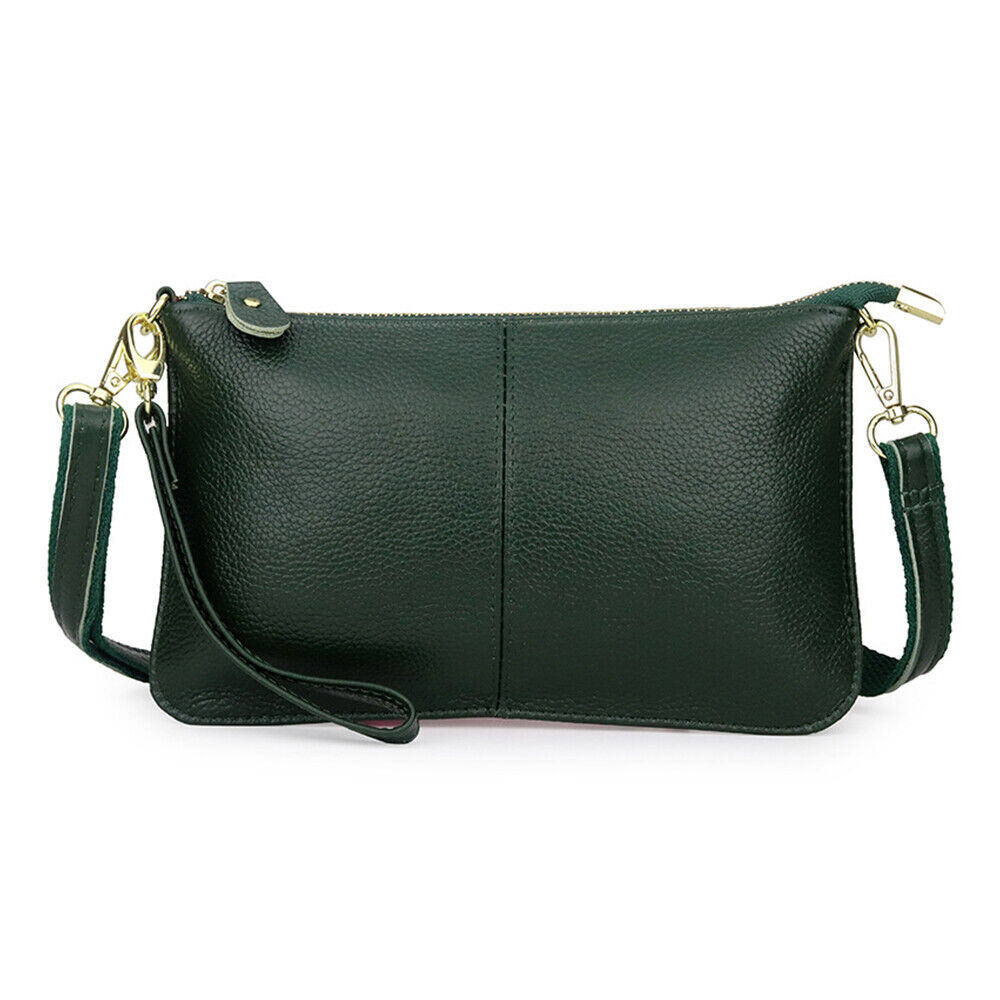 Women Genuine Leather Clutch Messenger Handbag Crossbody Shoulder Bag Purse