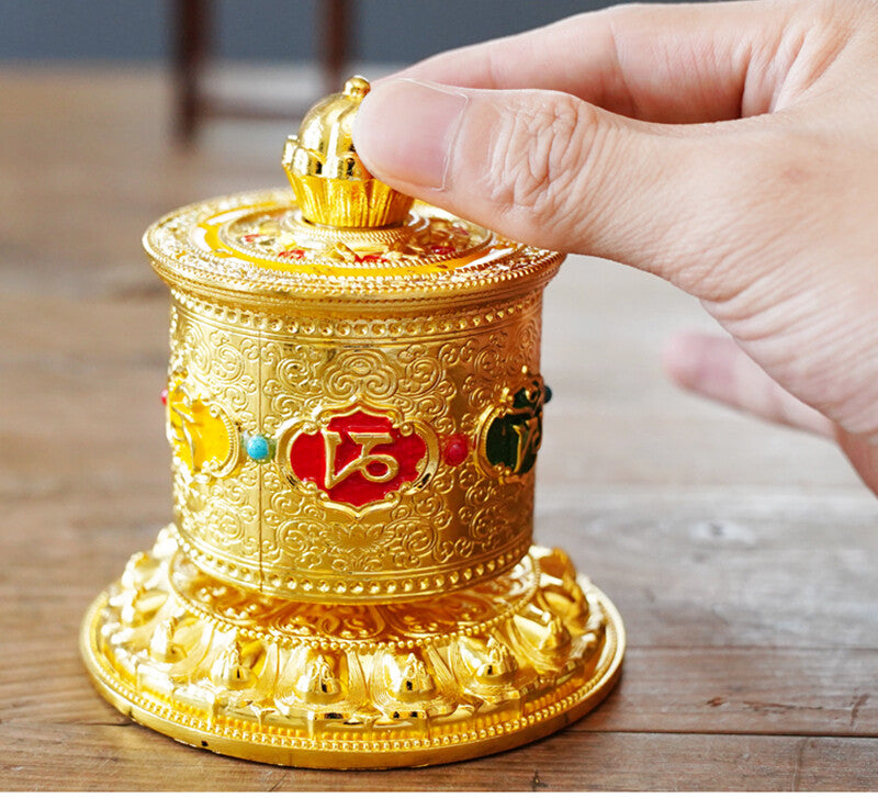 Home Decoration Finger Prayer Wheel Tantric Practice Tools Creative Buddhism