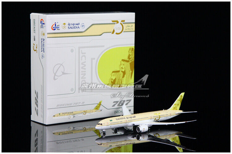 1:400 JC Wings Saudi BOEING 787-9 Passenger Airplane Flap Down Diecast Model