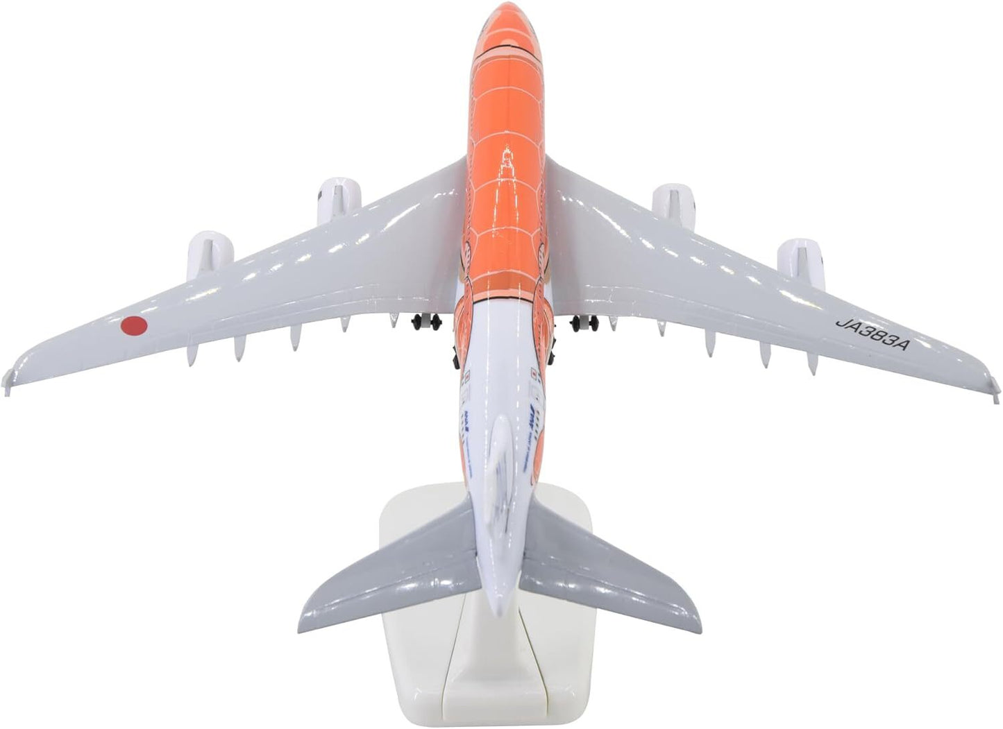 1:400 18cm A380 ANA Sea Turtle Metal Airplane Model Plane Toy Plane Model Orange