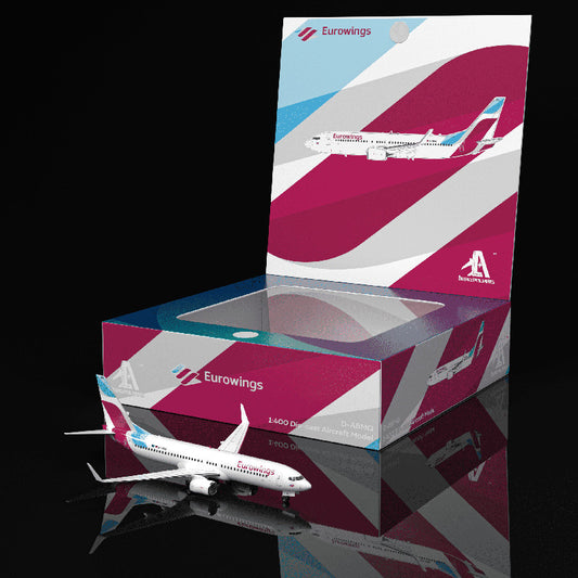 1:400 Aero Polaris Eurowings Boeing 737-800 Passenger Airplane Diecast Model