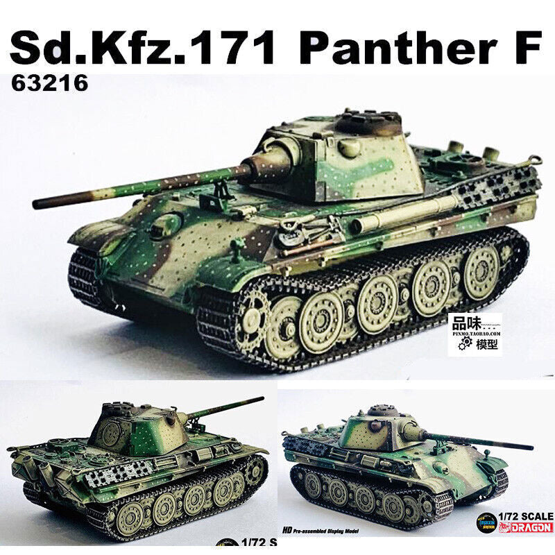 Dragon 63216 1/72 Germany Sd.Kfz.171 Black Panther F Tank Finished Model
