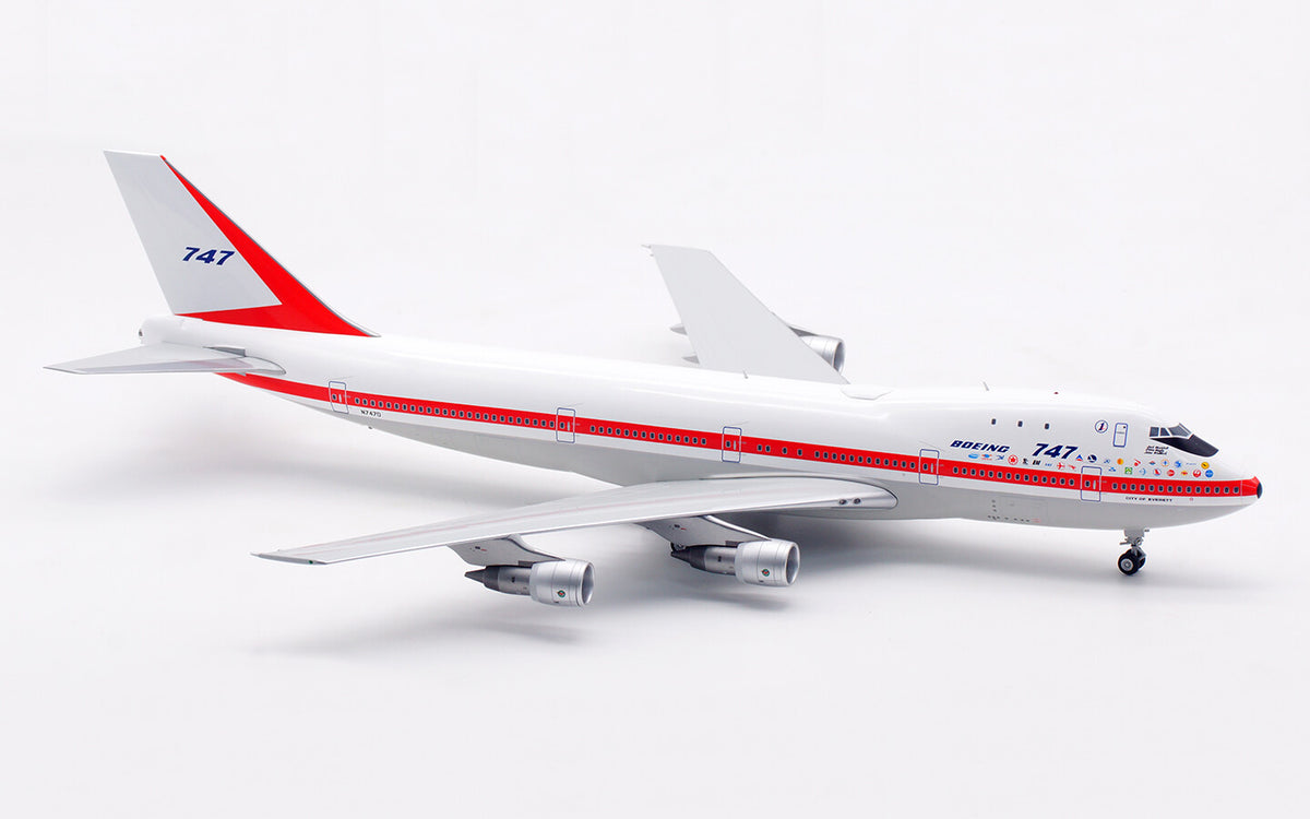 1:200 35CM SQ Wings BOEING 747-100 Passenger Airplane Diecast Aorcraft Model