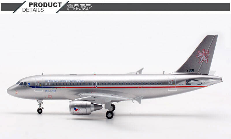 1:200 JC Wings CZECH AIR FORCE AIRBUS A319 Airplane Diecast Plane Aircraft Model