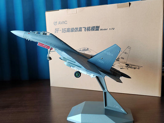 1:72 32CM AVIC J-16 2 Seater Fighter Jet Plane Diecast Military Aircraft Model