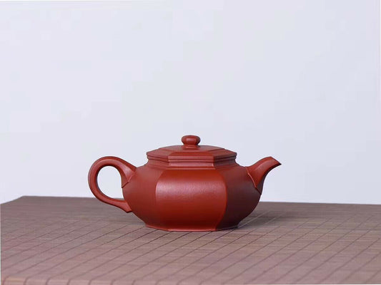 260cc chinese Yixing Handmade Zisha teapot DaHongPao ni SixAngle Gongfu Tea Pot