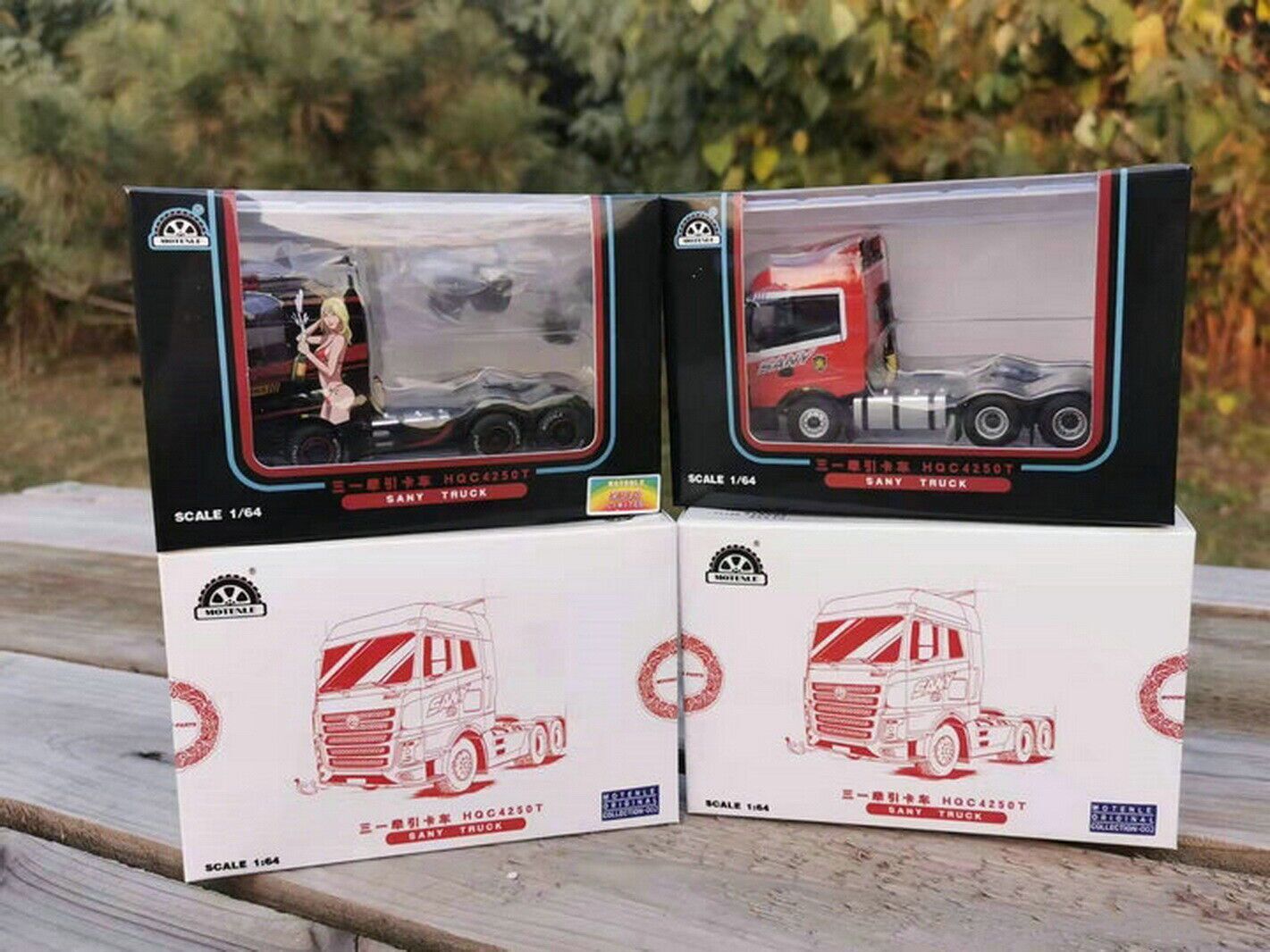 1/64 Scale SANY Truck tractor Black Diecast Car Model Collection Toy Gift NIB