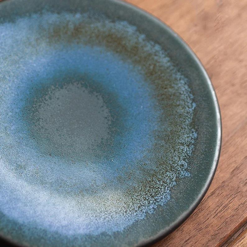 Embersceramic Ceramic Teacup Gold Deer Chinese Kung Fu Gaiwan for Tea