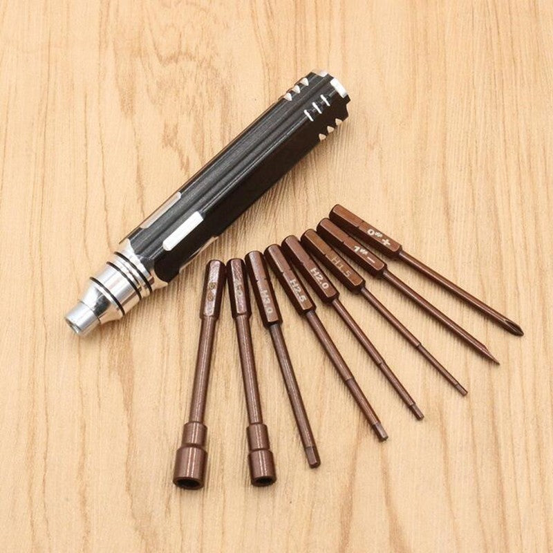 8 in1 Screwdriver Hobby Hardware Philip Tools Kit For RC Car Drone Plane Hex Set