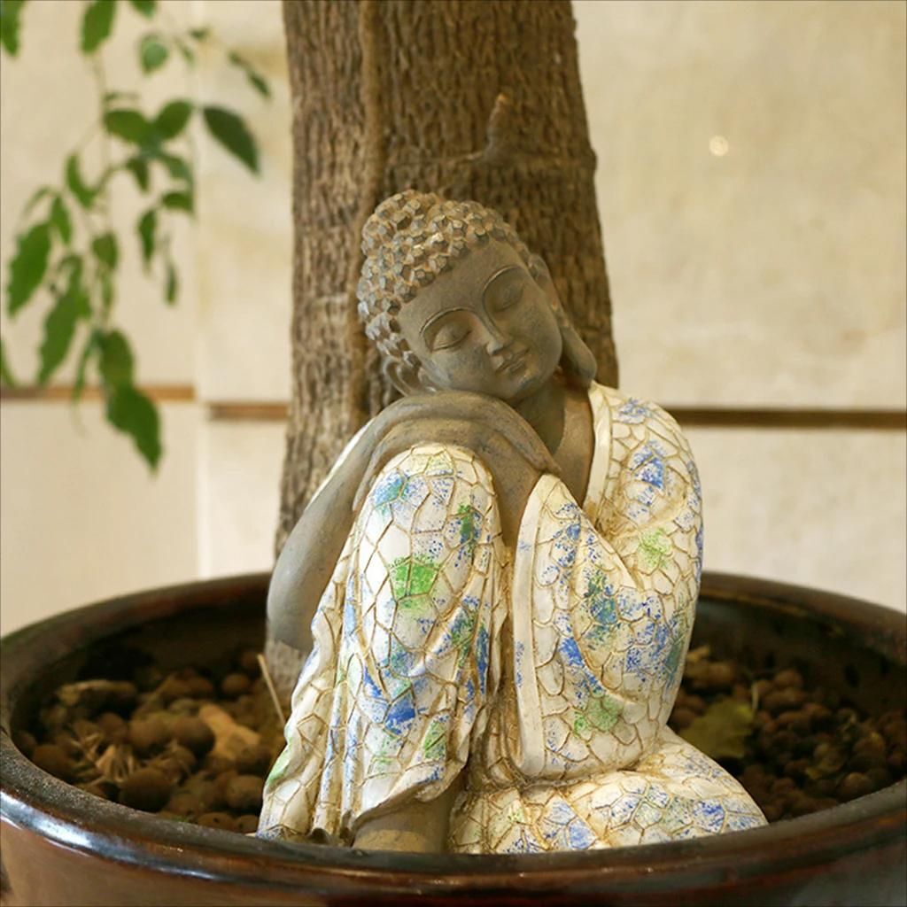 Garden Statues of Meditation Zen Buddha Decoration Yard Porch Home Figurines