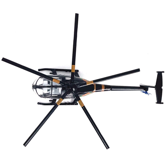 7.4cm Diecast Alloy 1/100 Scale USA Bird MD500 Helicopter Model Collection