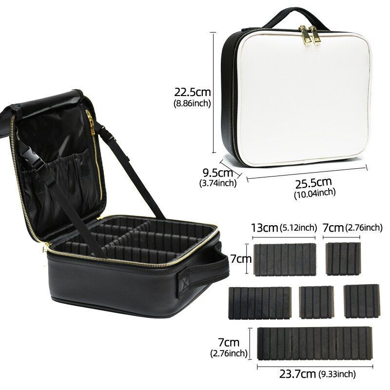 Pattern Cosmetic Bag Partition Multi Functional Traveling Storage Makeup Cases