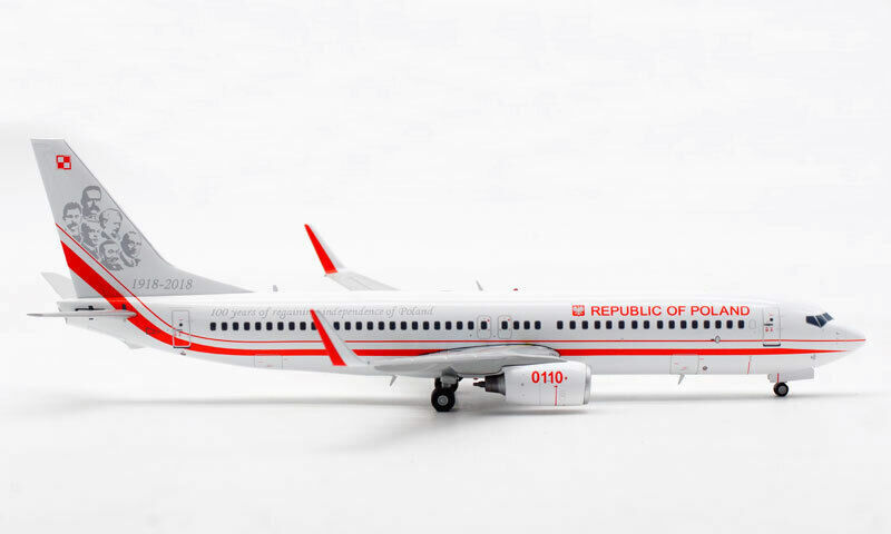 1:200 JC Wings RZECZPOSPOLITA POLSKA BOEING 737-800 Plane Diecast Aircraft Model