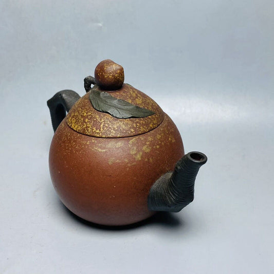 Vintage Chinese Yixing Purple Clay Teapot Zisha Ceremony Fashion Peach Teaware