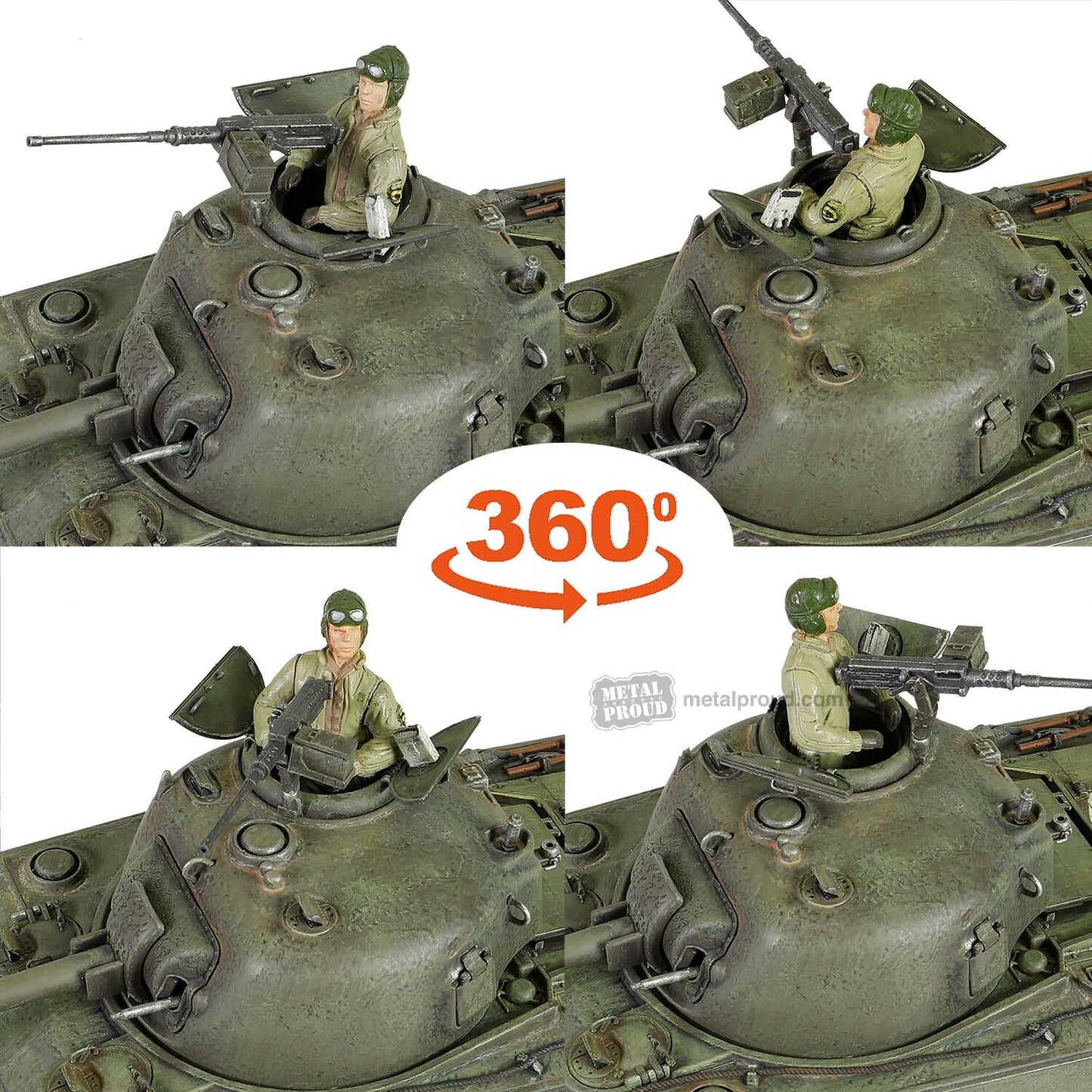 1:32 Forces of Valor U.S. Sherman M4 (75) Tank WWII Diecast Military Armor Model