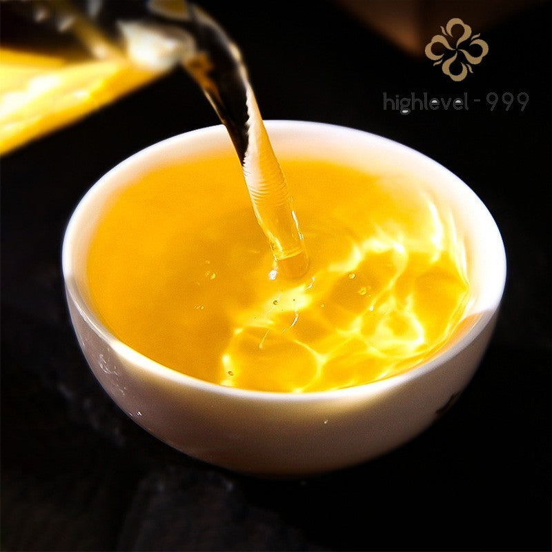 100G Raw Pu'er Mini Tea Cake Yunnan Alpine Elderly Soft Fragrance Pu'er Tea -